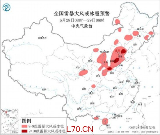 云南贵州至长江中下游将有强降雨 内蒙古华北东北地区多雷阵雨