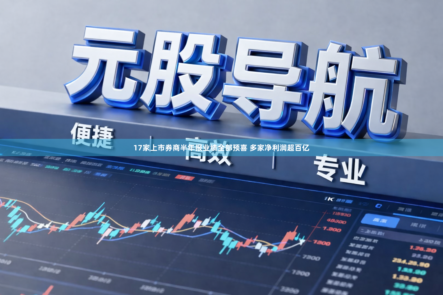 17家上市券商半年报业绩全部预喜 多家净利润超百亿