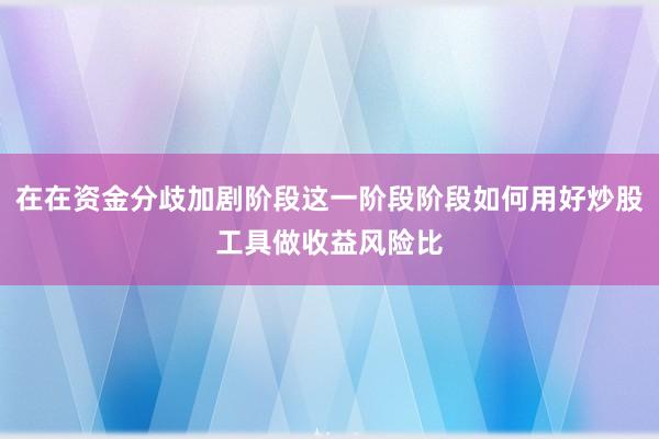 在在资金分歧加剧阶段这一阶段阶段如何用好炒股工具做收益风险比