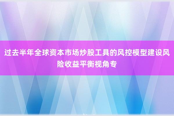 过去半年全球资本市场炒股工具的风控模型建设风险收益平衡视角专