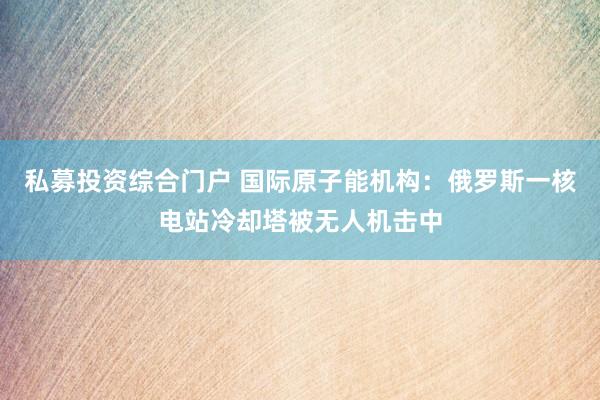 私募投资综合门户 国际原子能机构：俄罗斯一核电站冷却塔被无人机击中