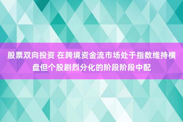 股票双向投资 在跨境资金流市场处于指数维持横盘但个股剧烈分化的阶段阶段中配